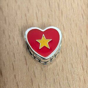 Pandora Vietnam Exclusive Travel Heart Charm Pendant, S925 Silver Bracelets